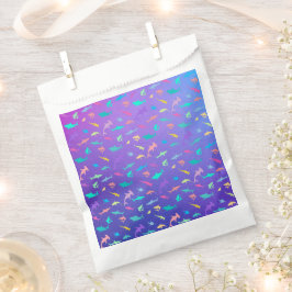 海カラフル学校パーティーの下のサメ フェイバーバッグ