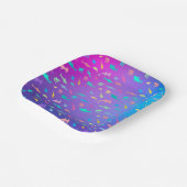 海カラフル学校パーティーの下のサメ ペーパープレート (傾斜あり)