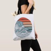 海カラフル海波美学とビーチ和 トートバッグ (クローズアップ)