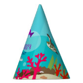 海カラフル海獣子供の誕生日 パーティーハット (右)