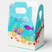海カラフル海獣赤ちゃんシャワー フェイバーボックス (オープン)