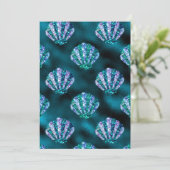 海カラフル牡蠣パターン 招待状 (スタンド正面)