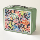 海カラフル生動物魚類 メタルランチボックス (裏面)