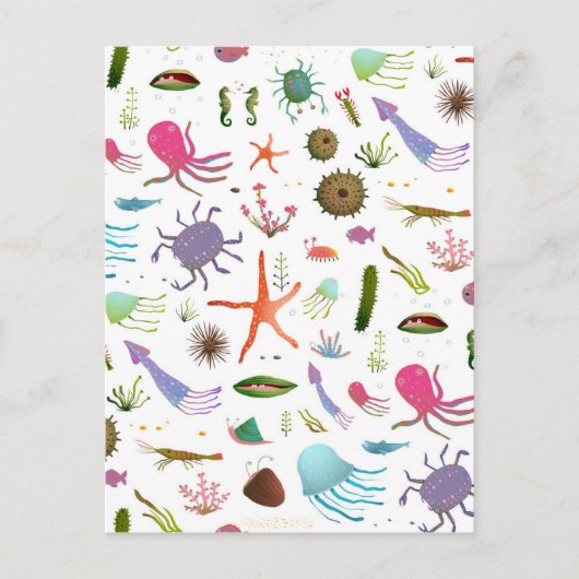 海カラフル生活 ポストカード (正面)