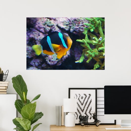 海カラフル生 ポスター (ホームオフィス)