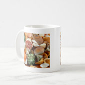 海カラフル貝模様 コーヒーマグカップ (正面左)
