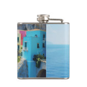 海カラフル近くの崖の上の家 フラスク (裏面)