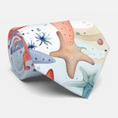 海カラフル風、海の星の水のカラーアート。 ネクタイ (ロール)