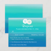 海カラーRSVP 出欠カード (正面/裏面)