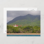 海カリブのからの島海岸線 ポストカード (正面/裏面)