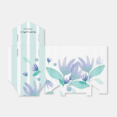 海カリブのブルーグリーン水彩花 フェイバーボックス (折り畳みなし)