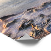 海カリブの、ケイマン諸島。クラッシュする波 ポスター (角)