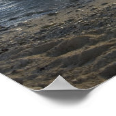 海カリブの、ケイマン諸島。クラッシュする波 ポスター (角)