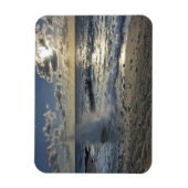 海カリブの、ケイマン諸島。クラッシュする波 マグネット (縦)