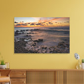 海カリブの、ケイマン諸島。クラッシュ波2 キャンバスプリント (インサイチュ (リビング))