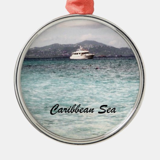 海カリブの メタルオーナメント (正面)