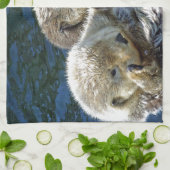 海カワウソ キッチンタオル (折り畳み)