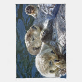 海カワウソ キッチンタオル (縦)