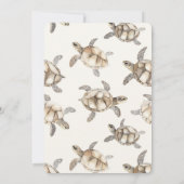 海ガメの誕生日 招待状 (裏面)