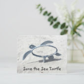 海ガメを救おう　アースデイ ポストカード (スタンド正面)
