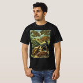 海ガメ ヴィンテージ 陸のトカゲ by エルンスト・ヘッケル tシャツ (正面フル)