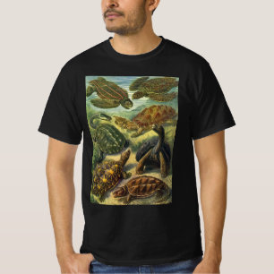 海ガメ ヴィンテージ 陸のトカゲ by エルンスト・ヘッケル tシャツ