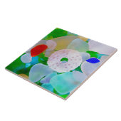 海ガラスおよび雲丹の貝 タイル (側面)