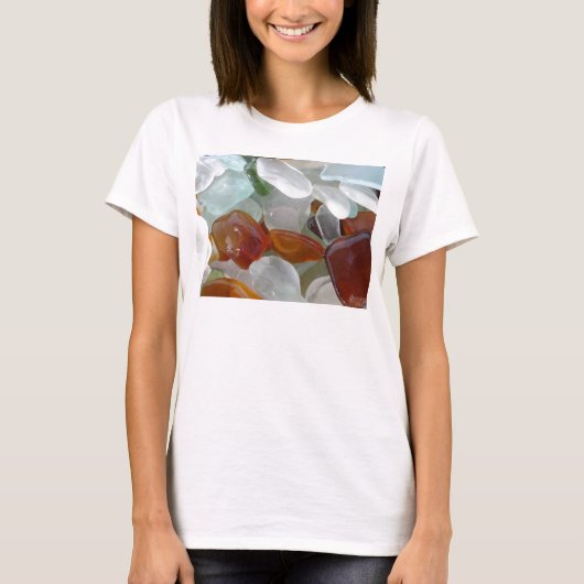 海ガラスとの彼女のためのTシャツ、 Tシャツ (正面)