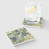 海ガラスのコースター ストーンコースター (横)