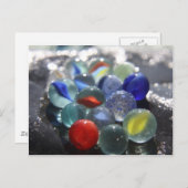 海ガラスの大理石 ポストカード (正面/裏面)