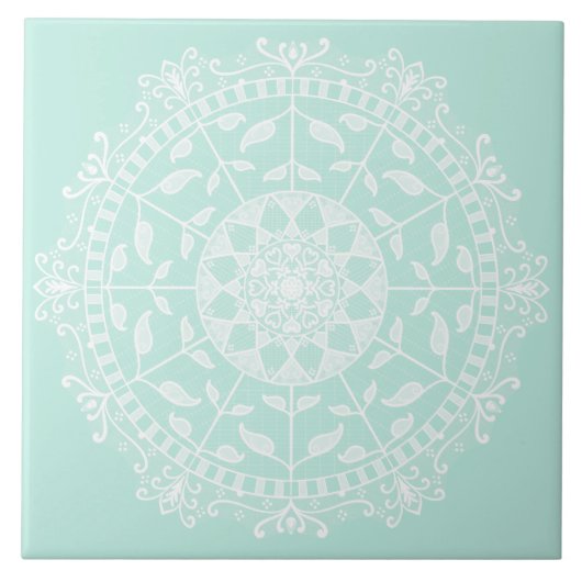 海ガラスの曼荼羅 タイル (正面)