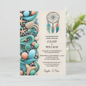 海ガラスの積み重ねによるトバルアクアサンド結婚工事 招待状 (スタンド正面)