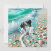 海ガラス沿岸結婚写真 セーブザデート (裏面)