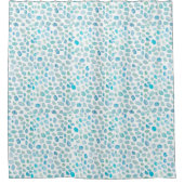 海ガラス沿岸絵を描の模様シャワーカーテン シャワーカーテン (正面)