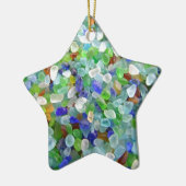 海ガラス セラミックオーナメント (左)