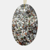 海ガラス セラミックオーナメント (左)