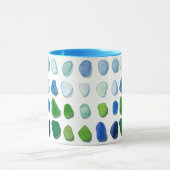 海ガラス、ビーチのガラス芸術のマグ マグカップ (中央)