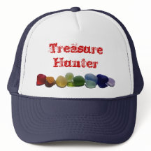 海ガラス、ビーチのガラス虹の野球帽