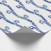 海ガラス-青の波 ラッピングペーパー (角)