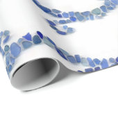 海ガラス-青の波 ラッピングペーパー (ロールコーナー)