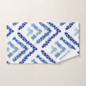 海ガラス- Treeometric -青 バスタオルセット (ハンドタオル)