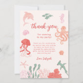 海ガールバースデーパーティー サンキューカード (正面)