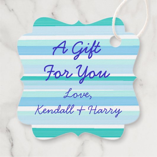 海キスをする馬結婚に感謝 フェイバータグ (裏面)