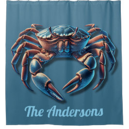 海キングカニカスタム シャワーカーテン