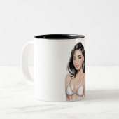 海クイーンマグ ツートーンマグカップ (正面左)