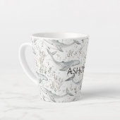 海クジラ赤ちゃんシャワー カフェラテマグ (左アングル)