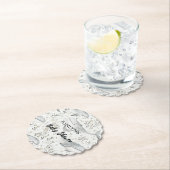 海クジラ赤ちゃんシャワー ペーパーコースター (インサイチュ)