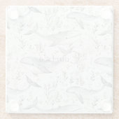 海クジラ ガラスコースター (裏面)