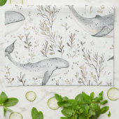 海クジラ キッチンタオル (折り畳み)