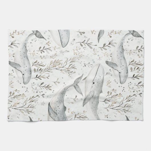 海クジラ キッチンタオル (横)